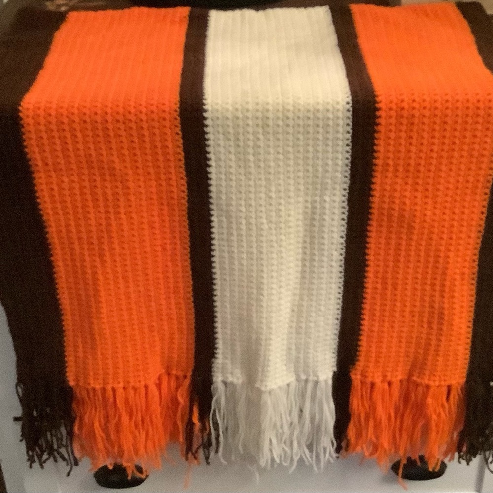 Hand crocheted throw